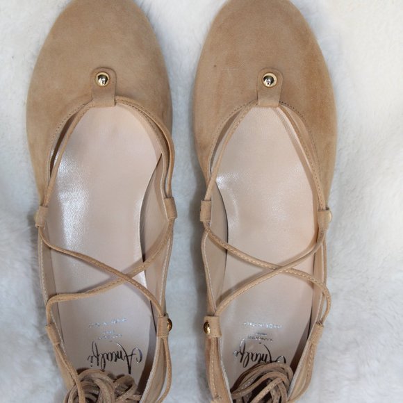 AMALFI by Rangoni Firenze.  Cashmere  (Desert Suede) FLAT SHOES --- NWT - Picture 7 of 15